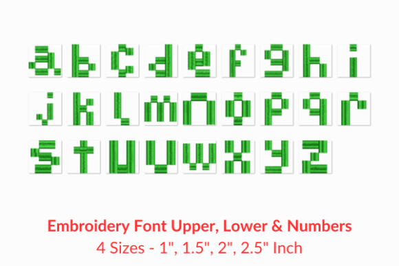 A Designer's Review: Pixopedia Font for Holiday & Seasonal Embroidery