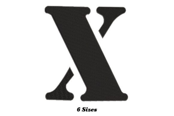 A Detailed Look at the Alphabet Letter X Embroidery Design