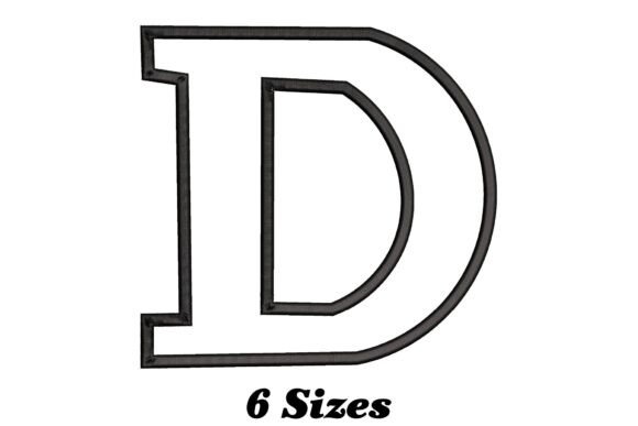 A Review of the Creative Fabrica Letter D Outline Embroidery