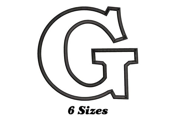 Alphabet Letter G Outline Embroidery Design Review