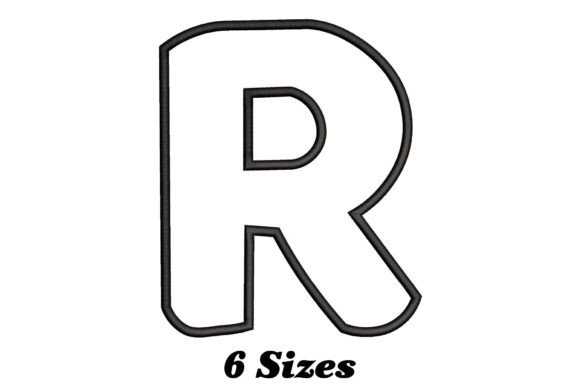 An Embroidery Designer's Take on the Outline Letter R