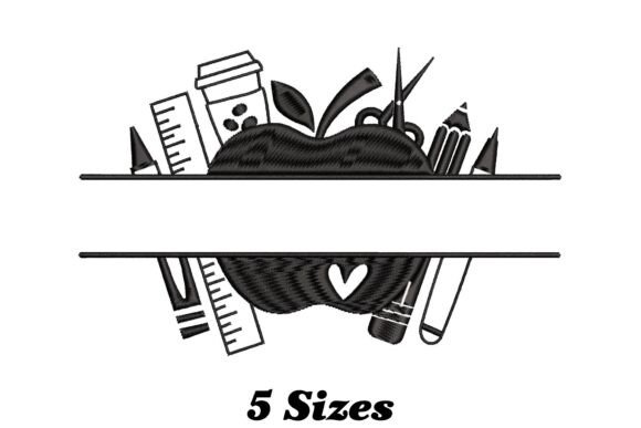 An Embroidery Designer's Take on the Teacher Split Name Frame