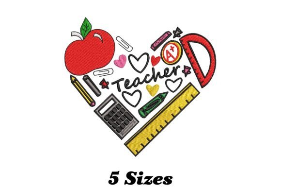 Charming Teacher Heart: A Business-Centric Embroidery Design Review