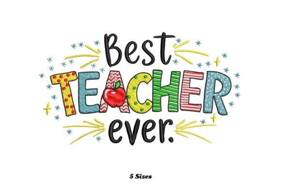 Design Review: Best Teacher Ever Teaching with Heart for Business Merch