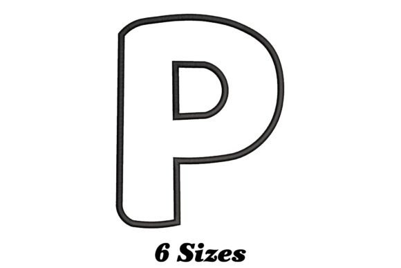 Embroidery Review: The Letter P Outline for Boutique Apparel