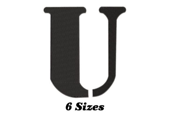 Embroidery Review: The Stylish Alphabet Letter U Design