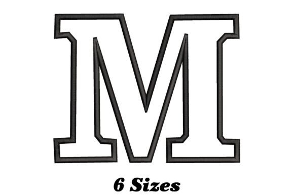 Letter M Outline Embroidery: A Designer's Review for Boutique Apparel