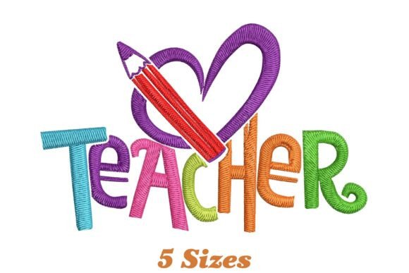 Love Teacher: A Playful Embroidery Design for Seasonal Crafting