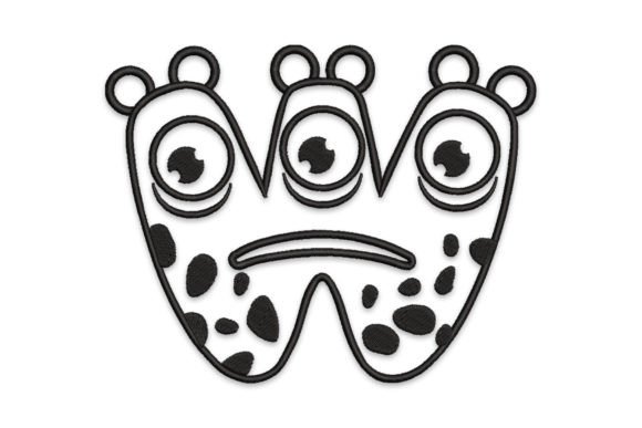 Monster Alphabet Letter W for Your Business Merchandise