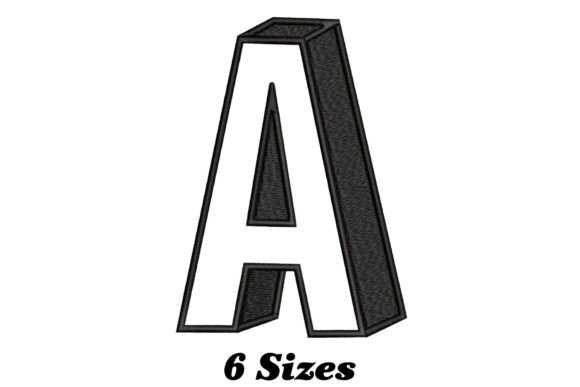 Stylish Letter A Embroidery Design for Product Makers