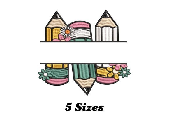 The Playful Charm of the Pencil Name Frame Embroidery Design